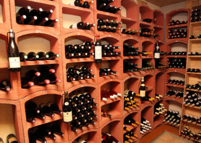 La cave de l'Auberge du Rohan, sélection de vins français